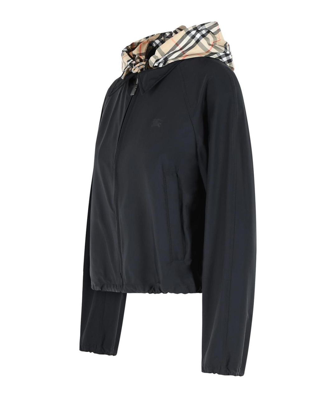BURBERRY Черная полиамидовая куртка, фото 3
