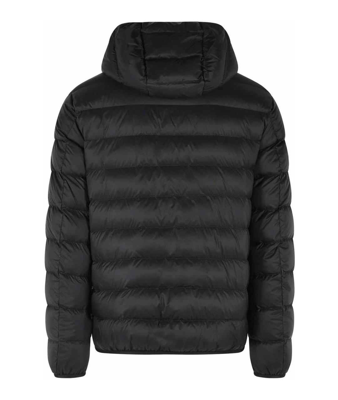 MONCLER Черный полиамидовый пуховик, фото 2