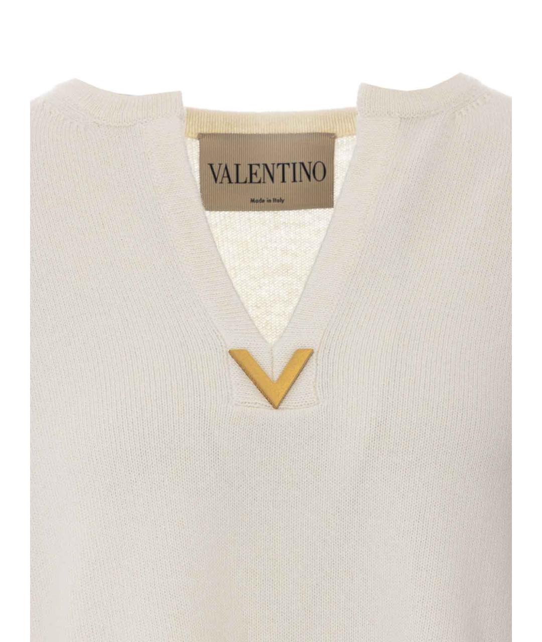 VALENTINO Белый шерстяной джемпер / свитер, фото 4