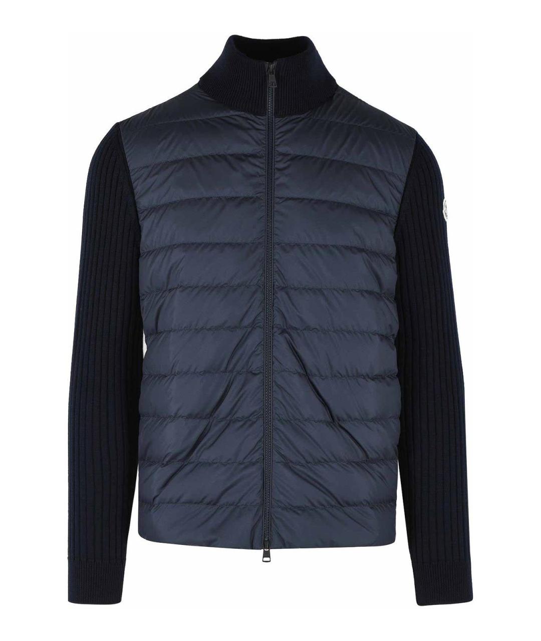 MONCLER Синяя шерстяная куртка, фото 1