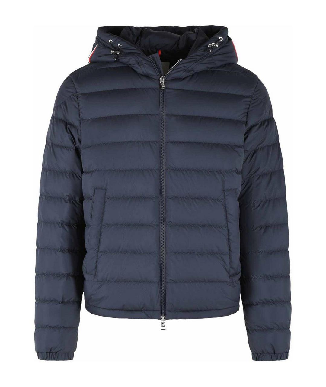 MONCLER Синий полиэстеровый пуховик, фото 1