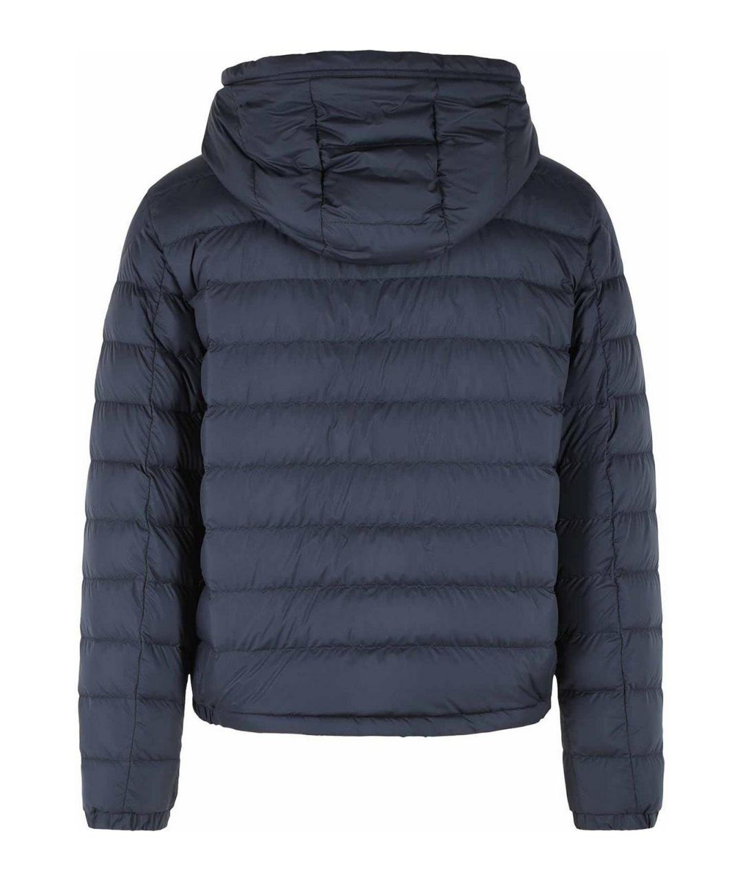 MONCLER Синий полиэстеровый пуховик, фото 2