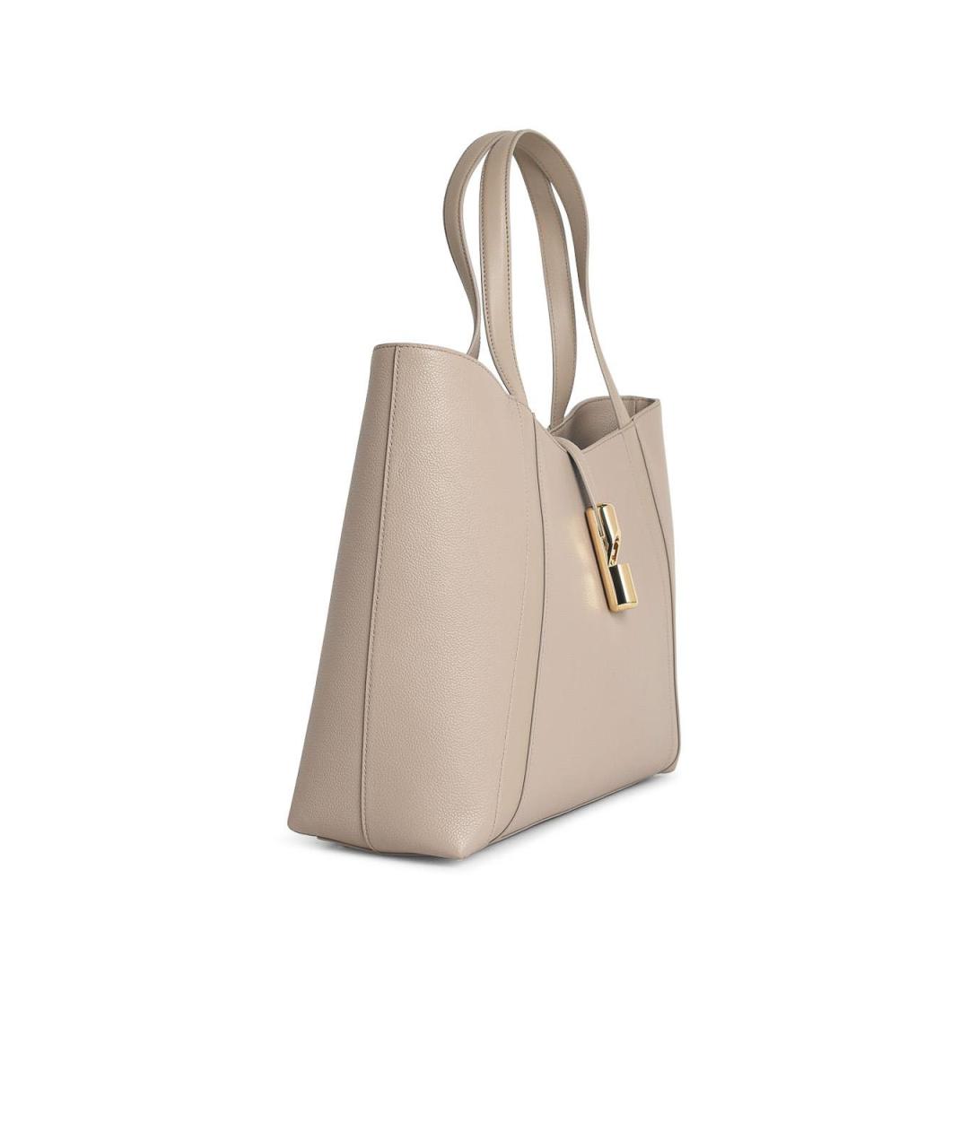 FURLA Серая кожаная сумка тоут, фото 2