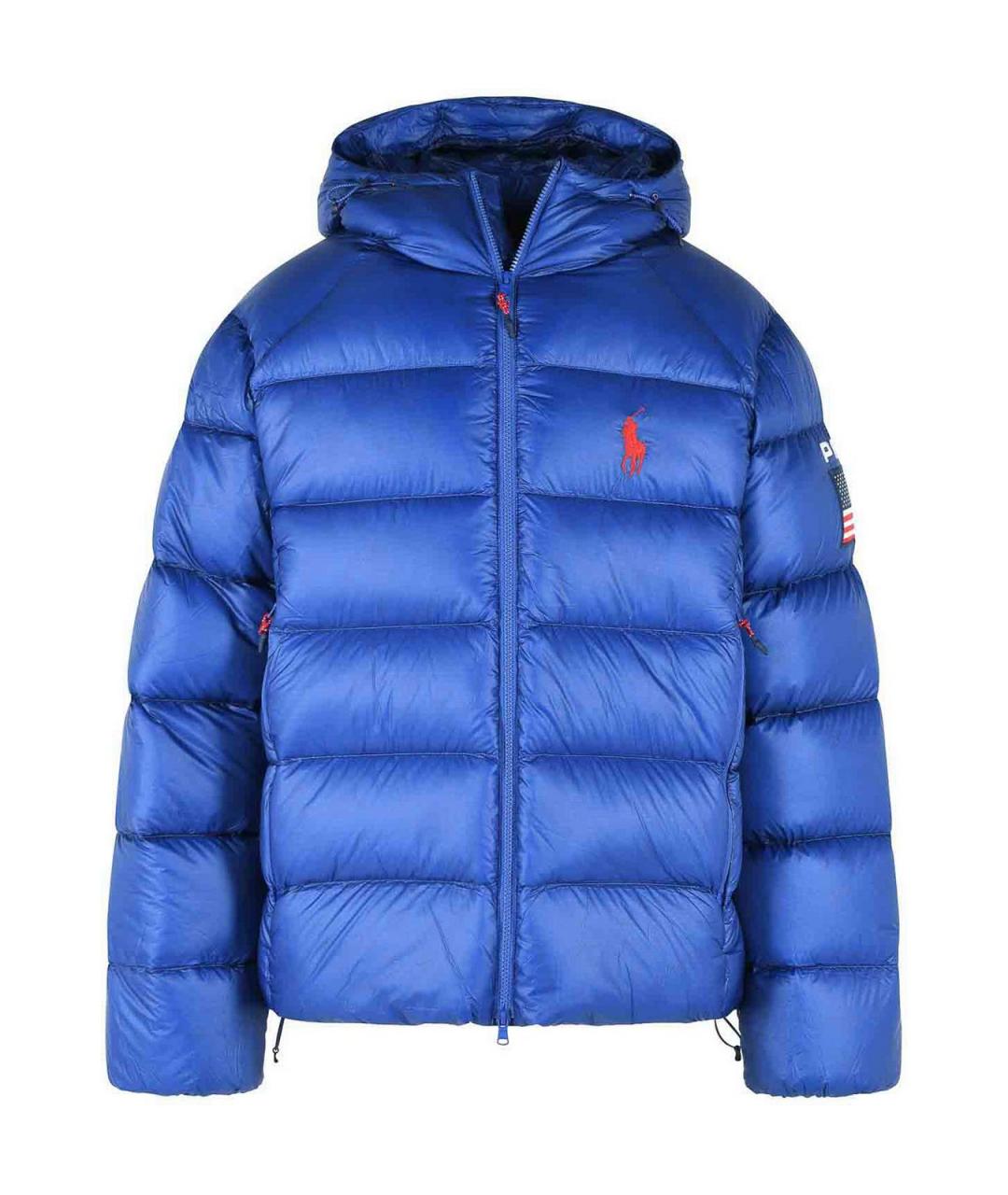 POLO RALPH LAUREN Синий полиамидовый пуховик, фото 1
