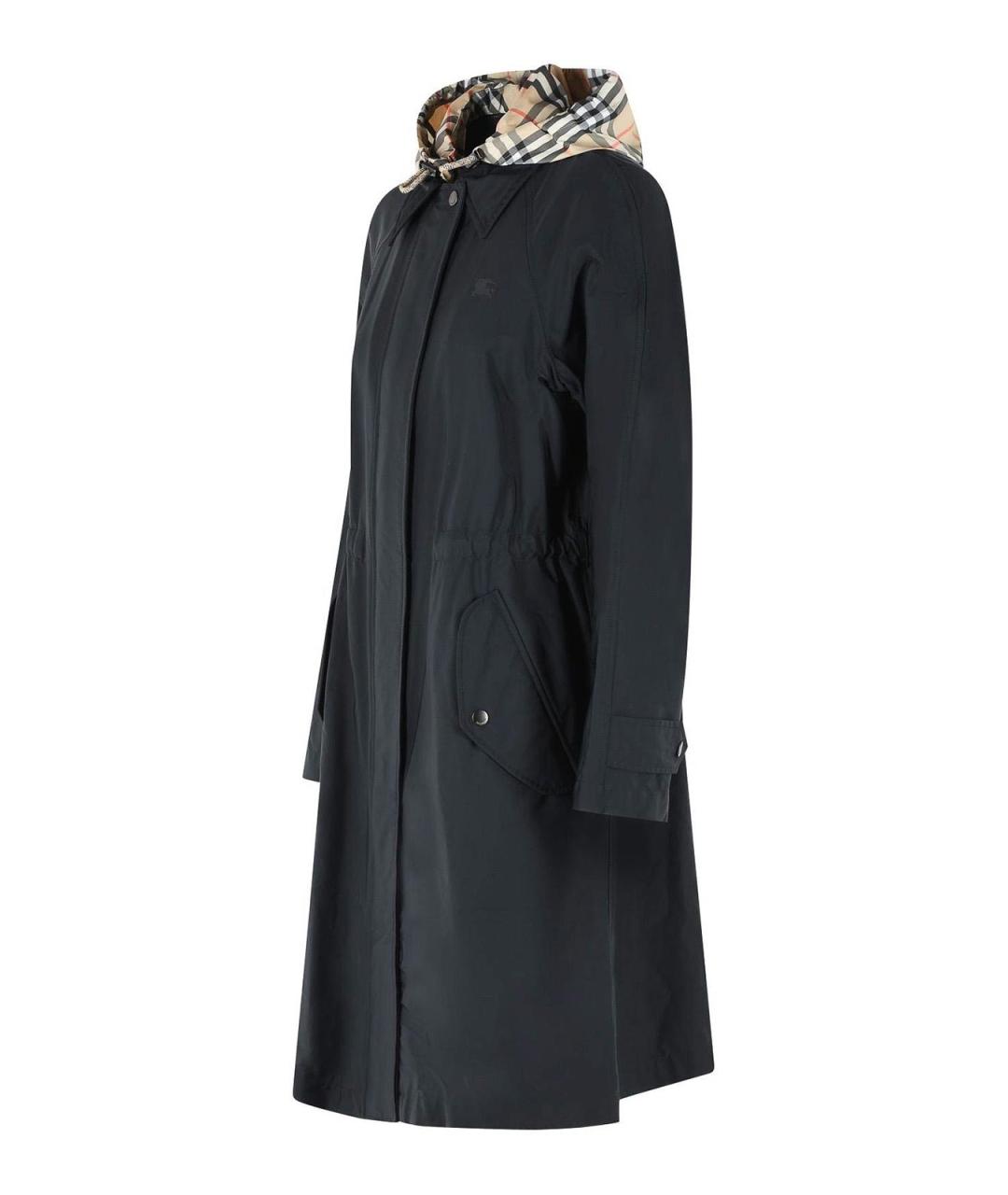 BURBERRY Черная полиамидовая парка, фото 3