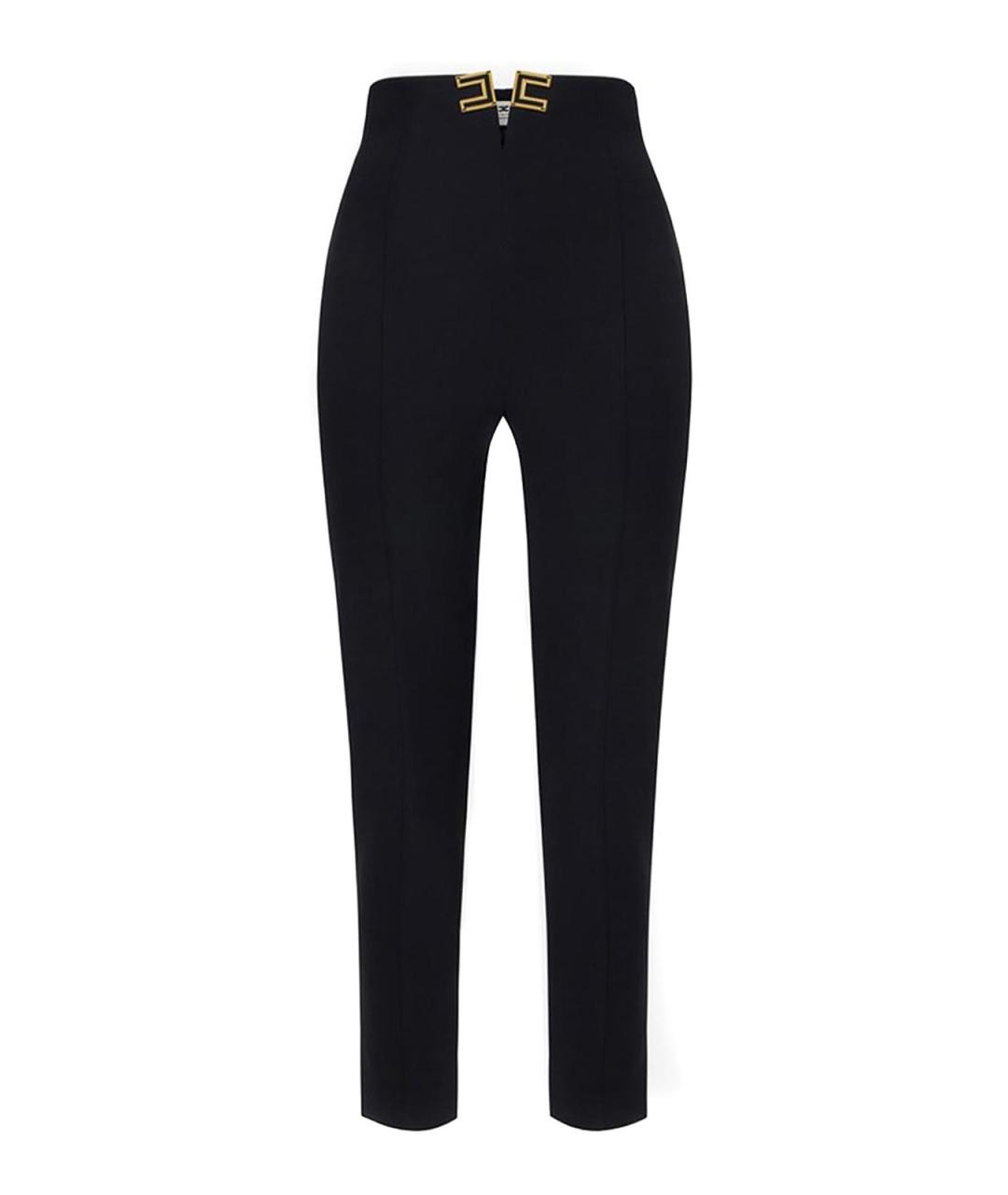 ELISABETTA FRANCHI Черные брюки узкие, фото 1