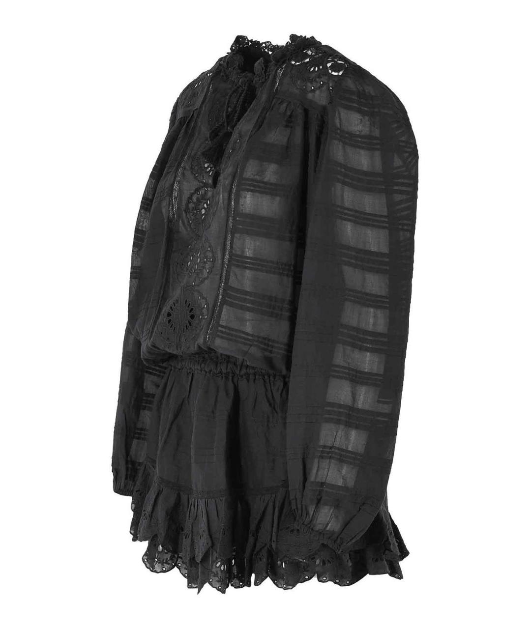 ISABEL MARANT Черное хлопковое повседневное платье, фото 3