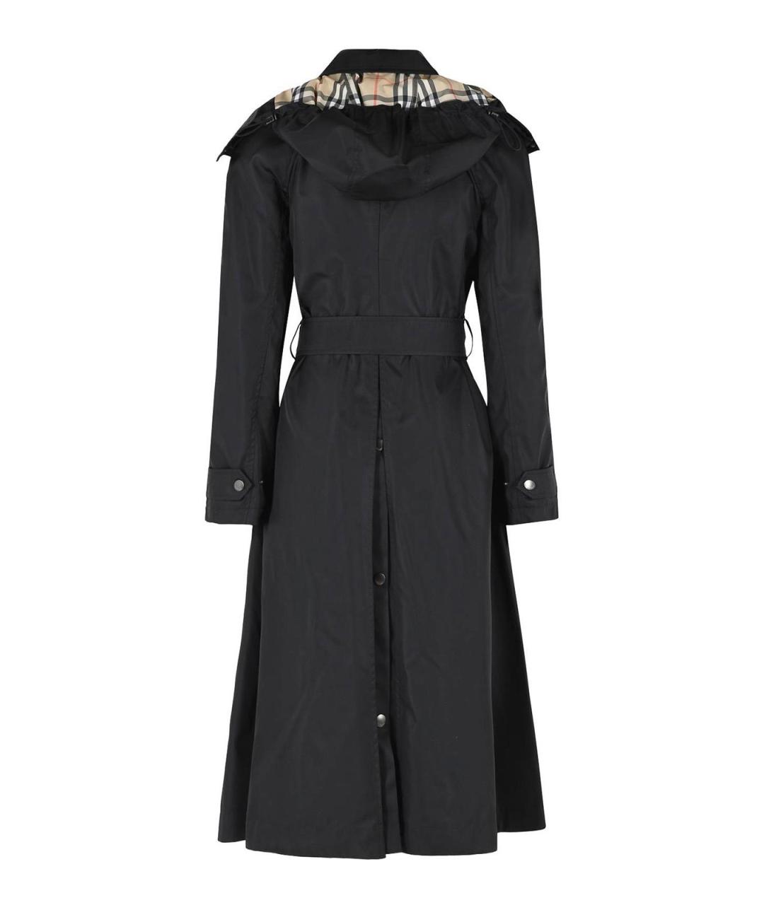 BURBERRY Черное пальто, фото 2