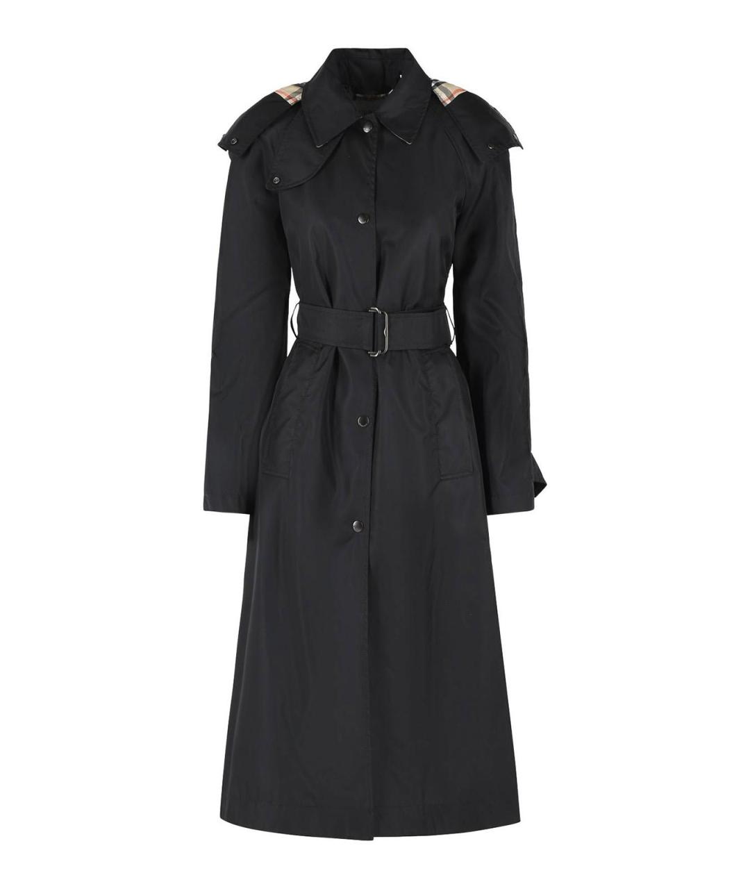 BURBERRY Черное пальто, фото 1