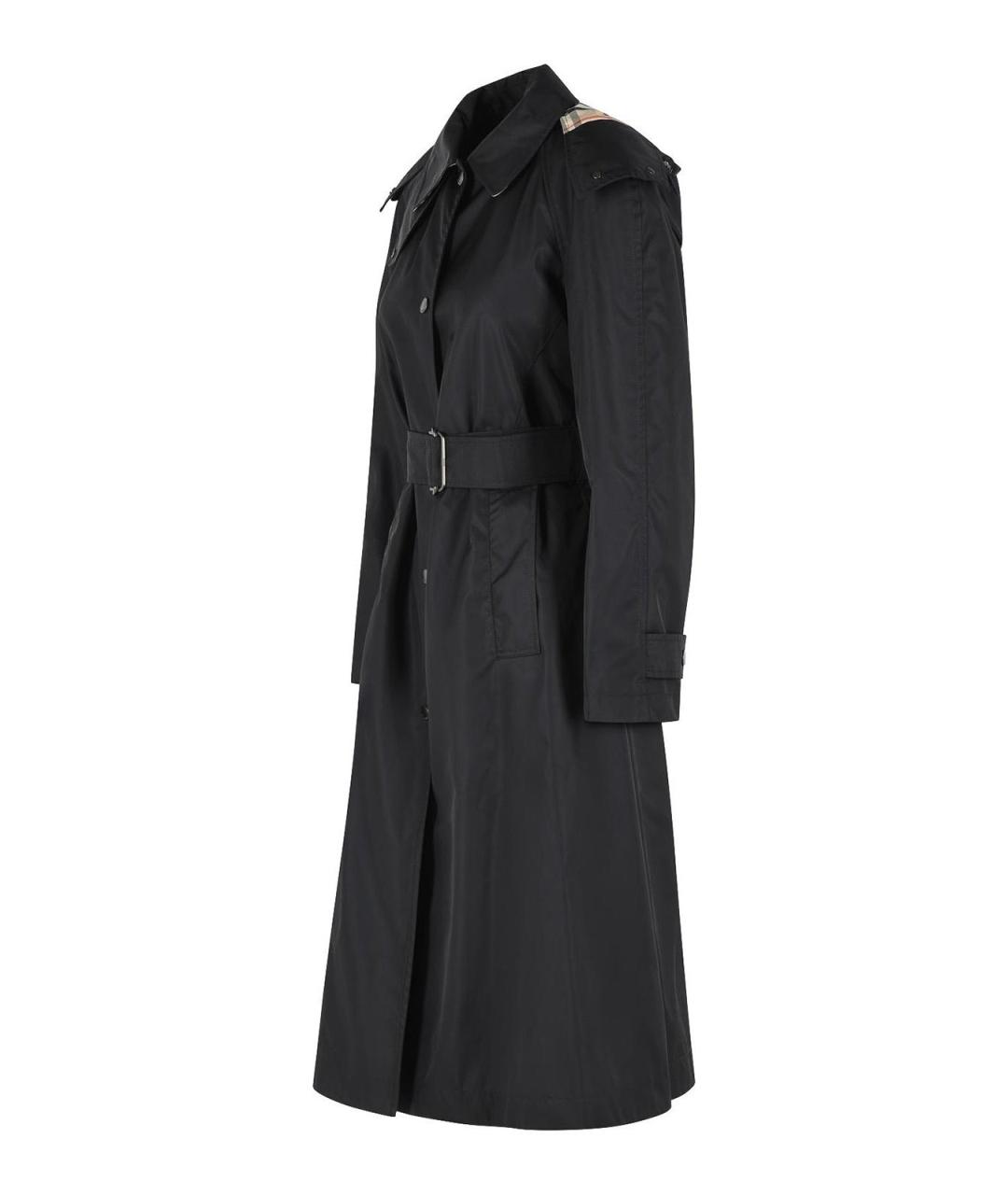 BURBERRY Черное пальто, фото 3