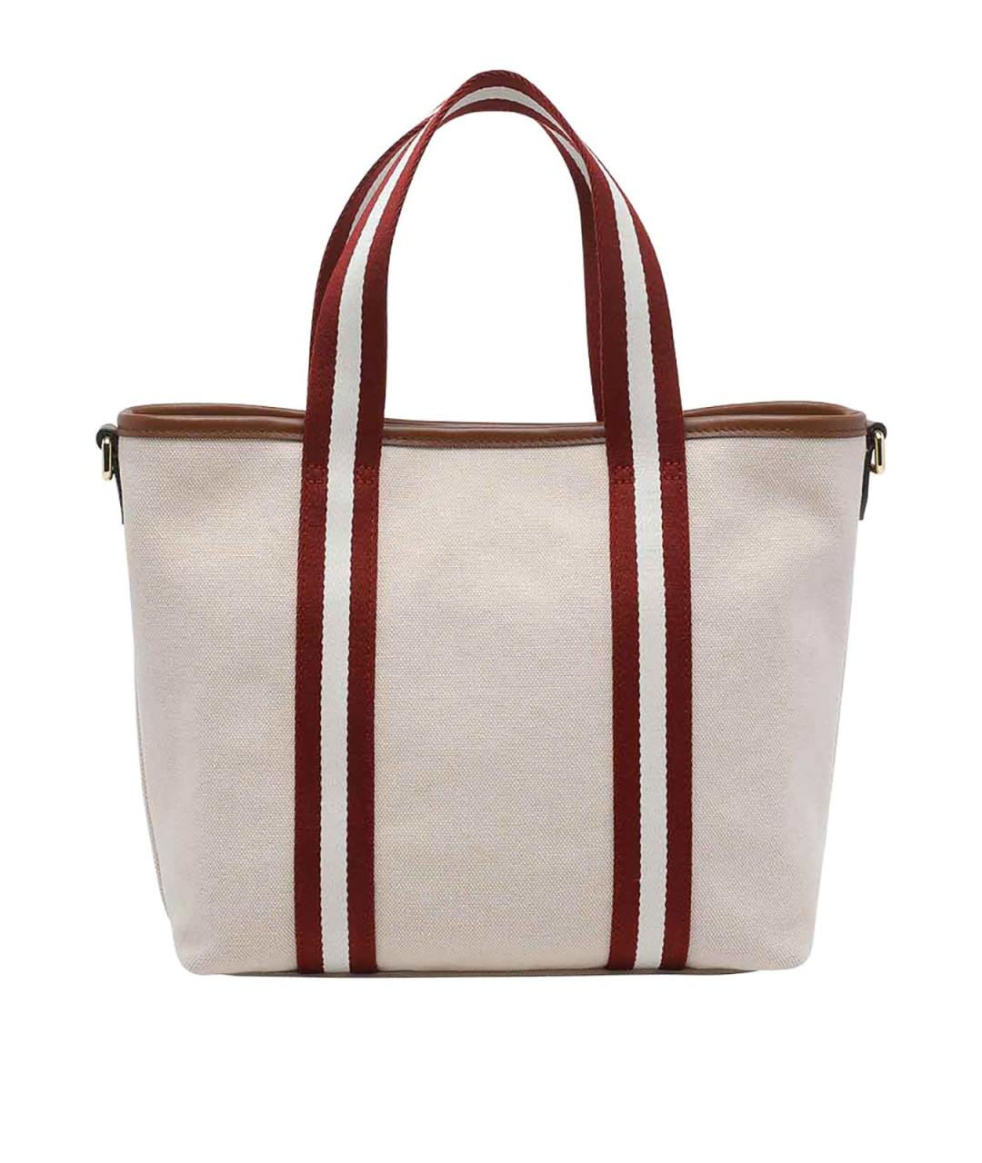 BALLY Бежевая кожаная сумка тоут, фото 3
