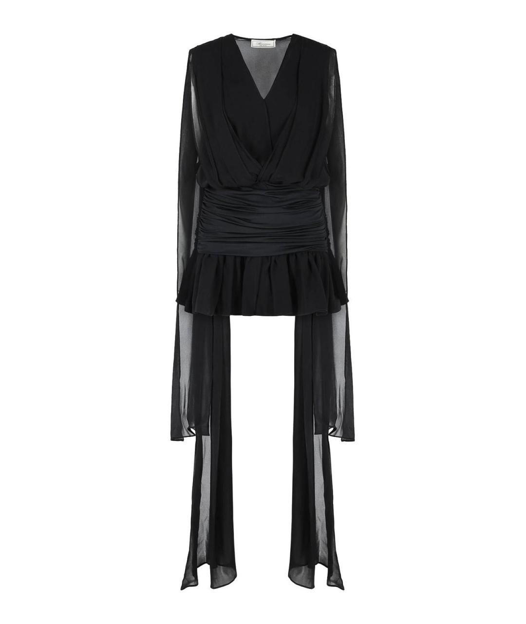 BLUMARINE Черное вискозное повседневное платье, фото 1