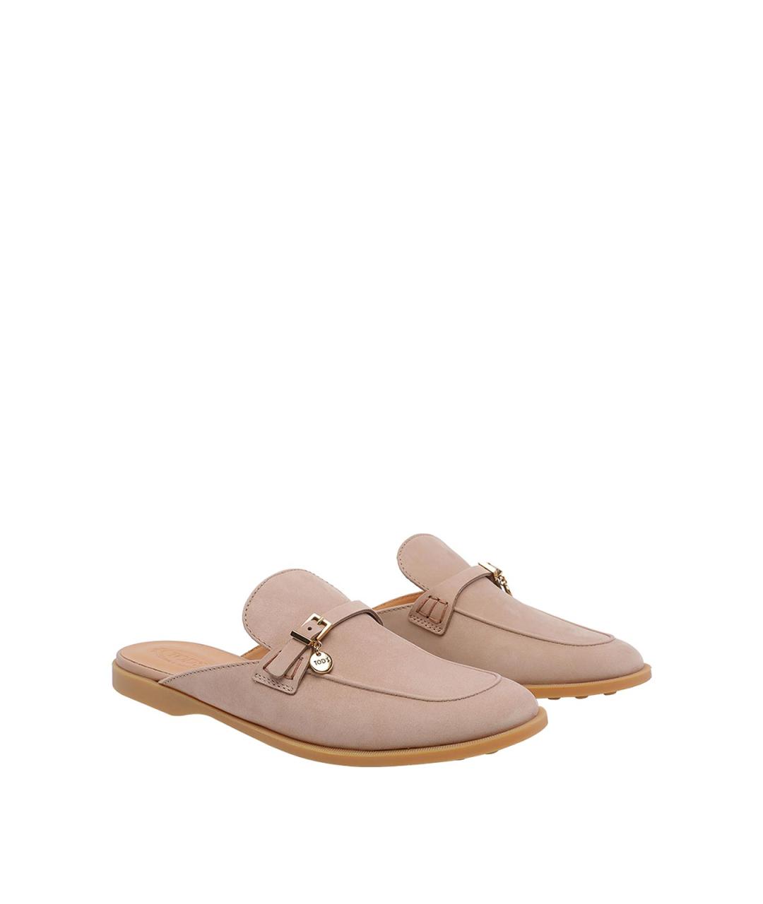 TOD'S Розовые кожаные лоферы, фото 2