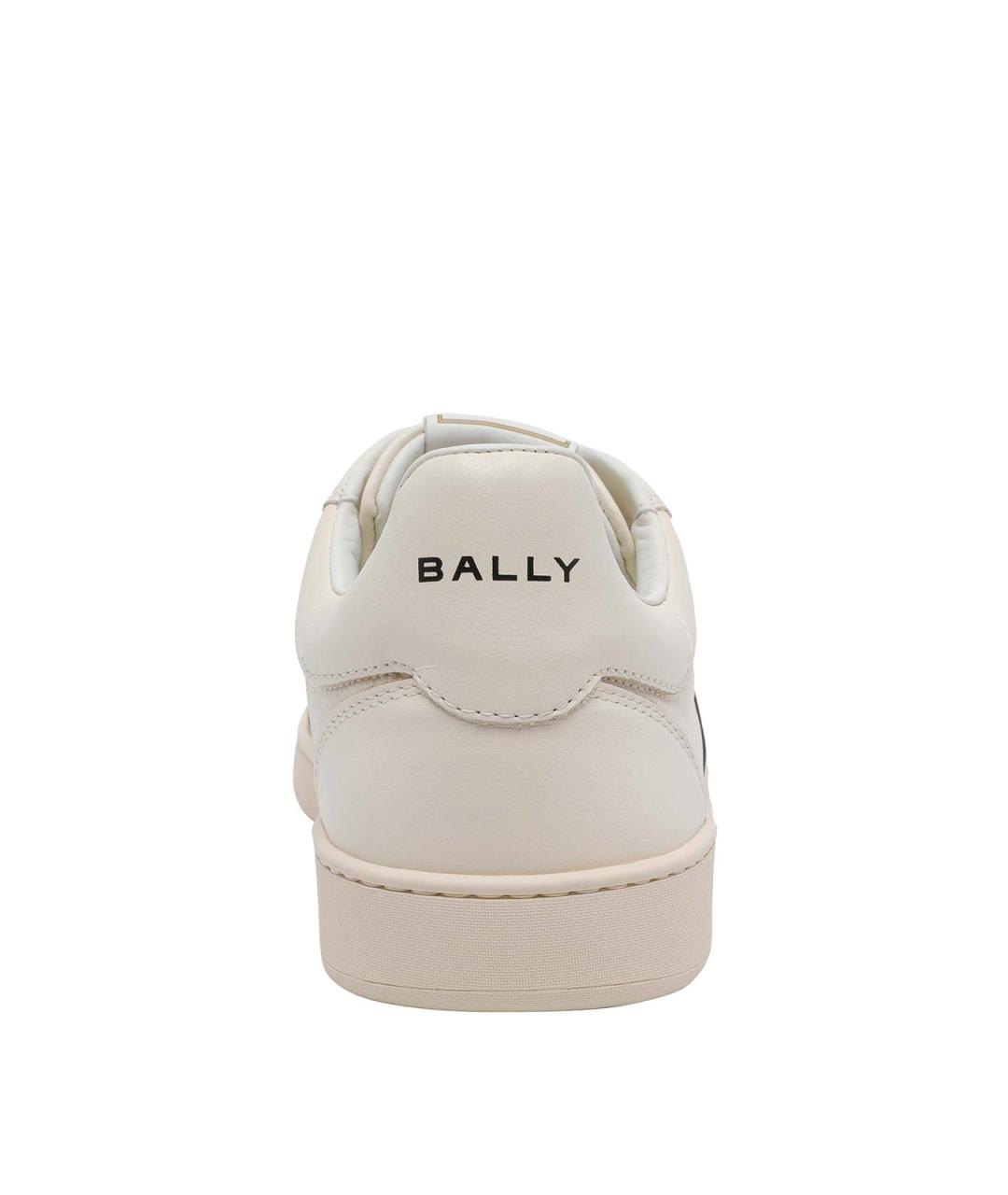BALLY Белые кожаные низкие кроссовки / кеды, фото 4