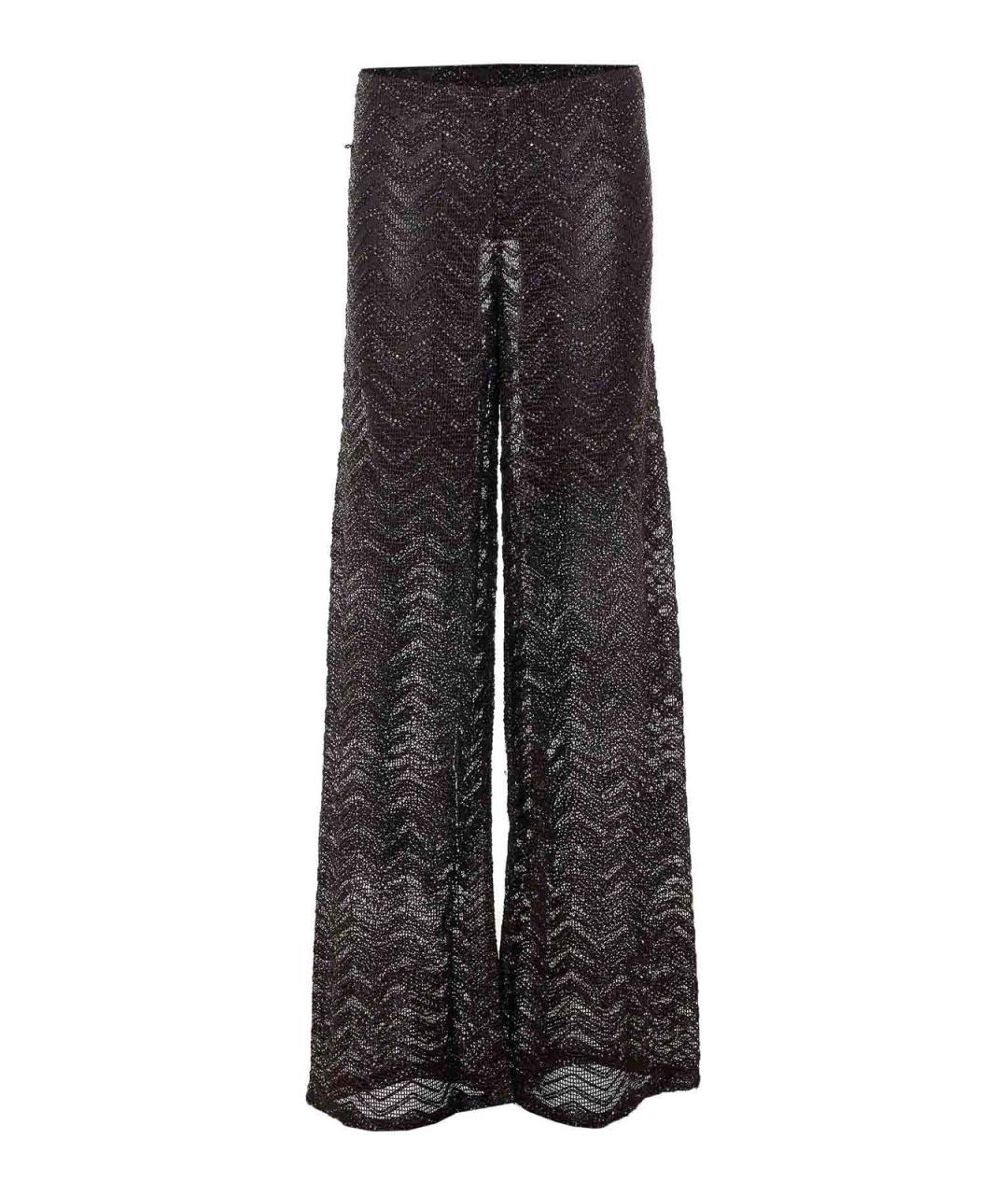 MISSONI Коричневые вискозные брюки широкие, фото 1