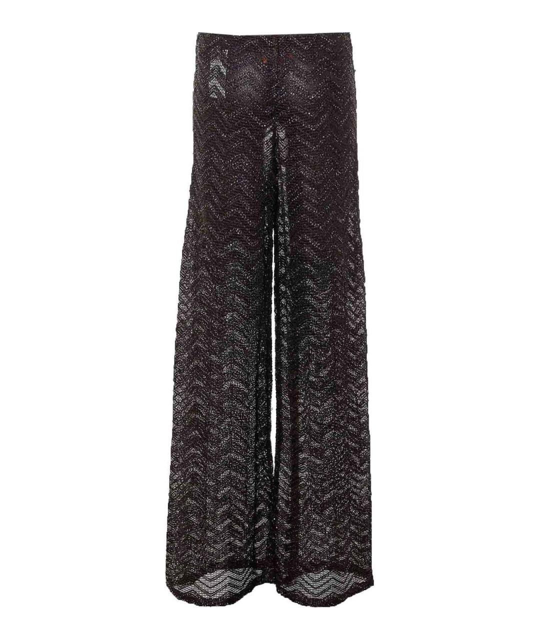MISSONI Коричневые вискозные брюки широкие, фото 2
