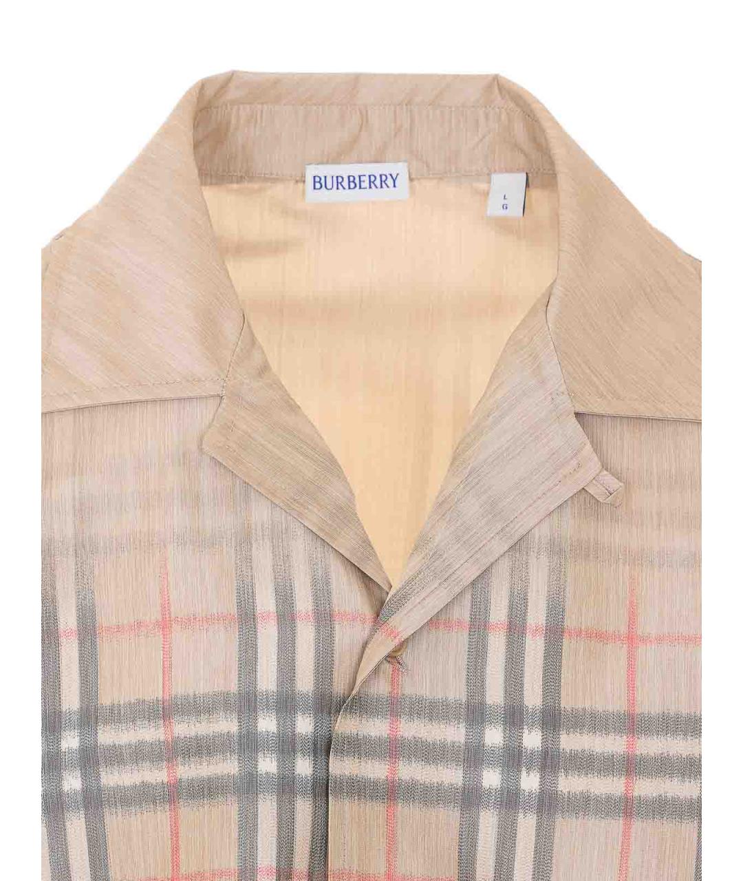 BURBERRY Бежевая кэжуал рубашка, фото 4