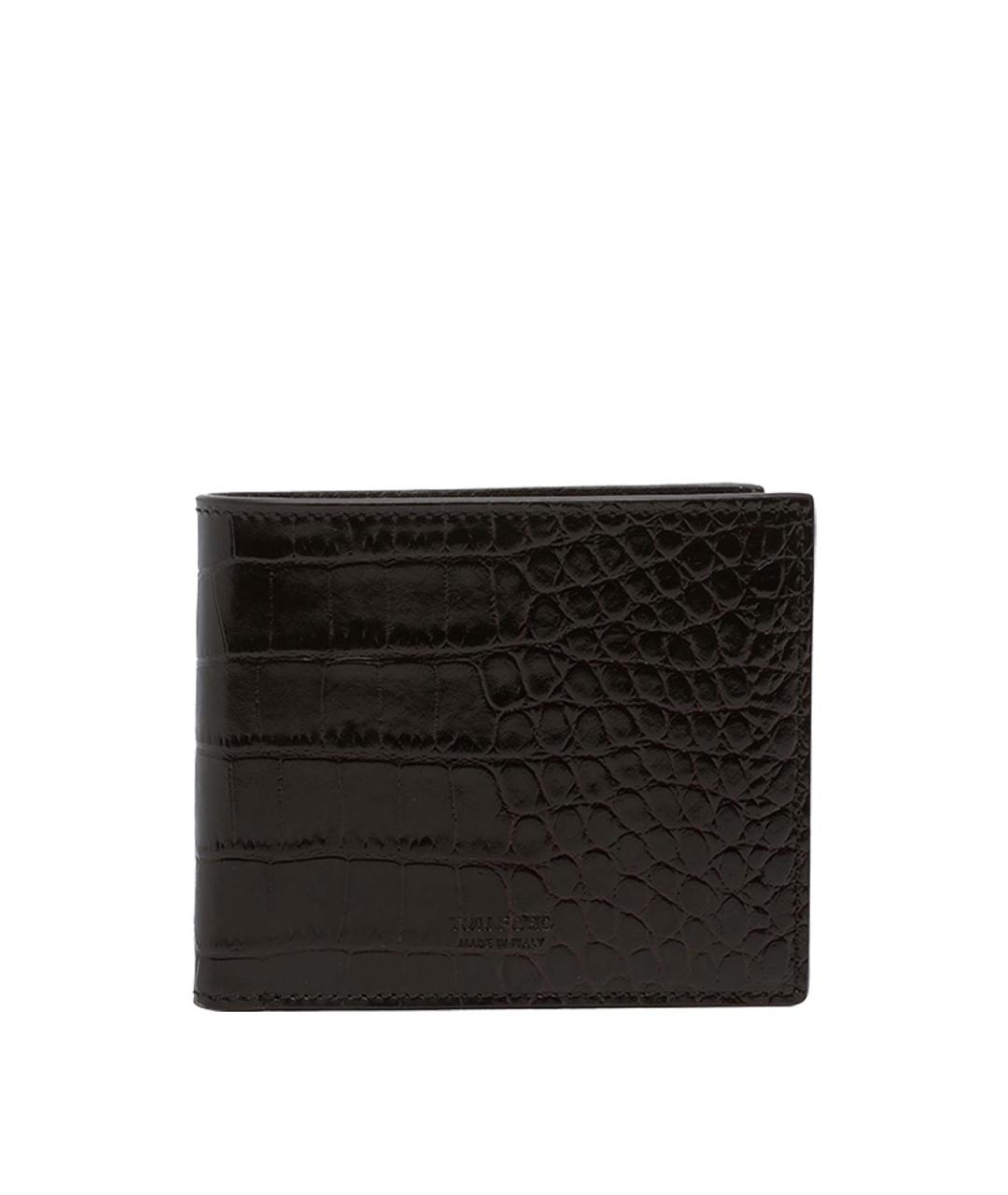 TOM FORD Коричневый кожаный кошелек, фото 1