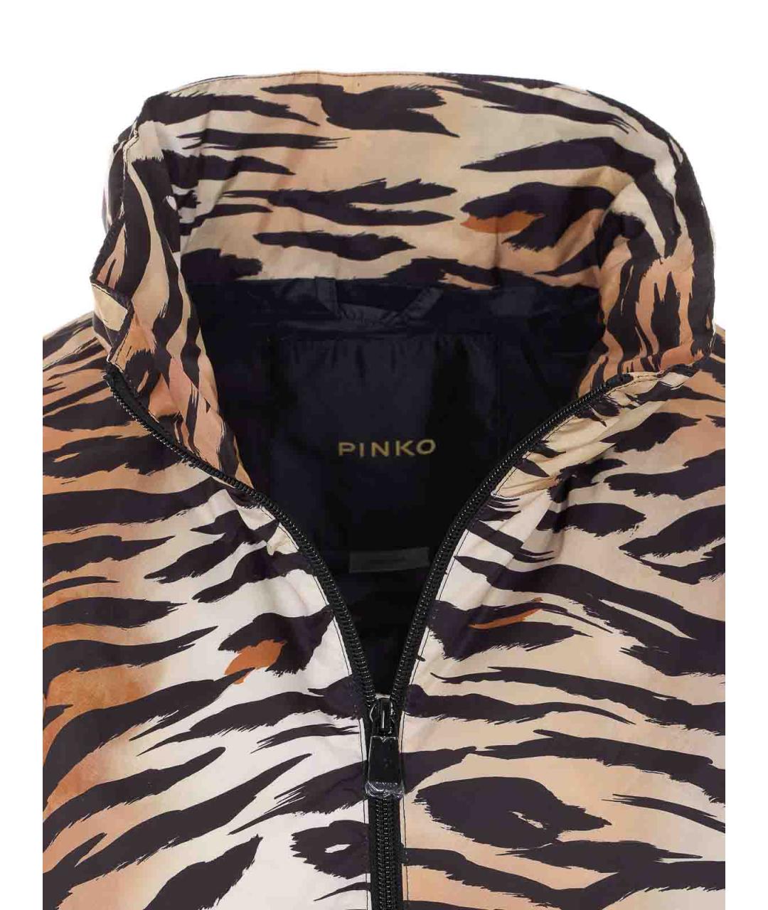 PINKO Коричневая хлопковая куртка, фото 4