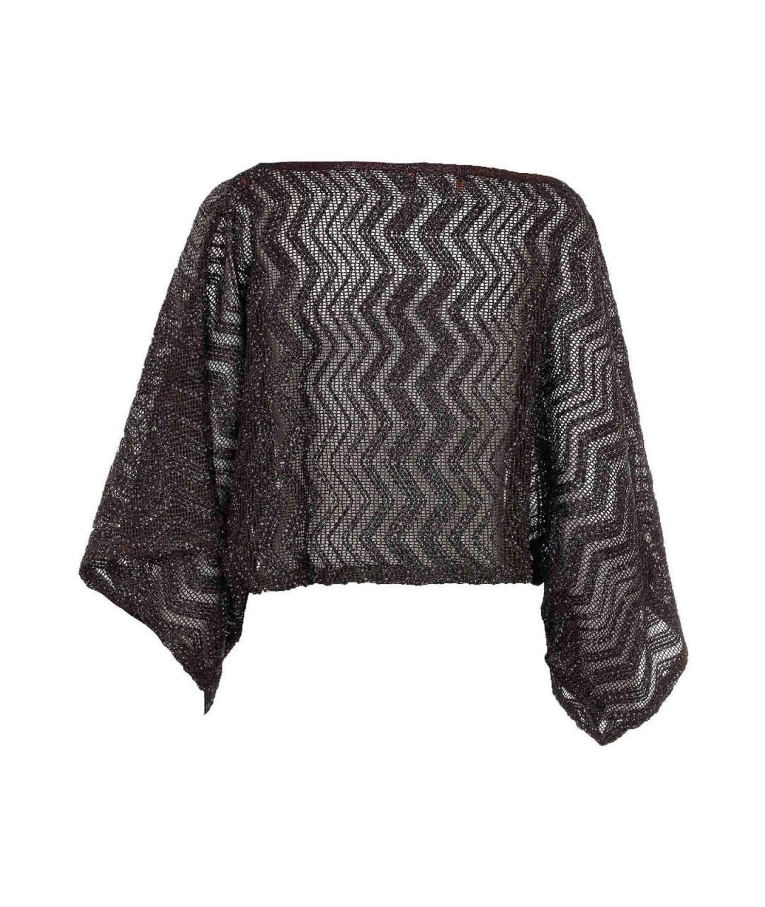 MISSONI Коричневый вискозный джемпер / свитер, фото 2
