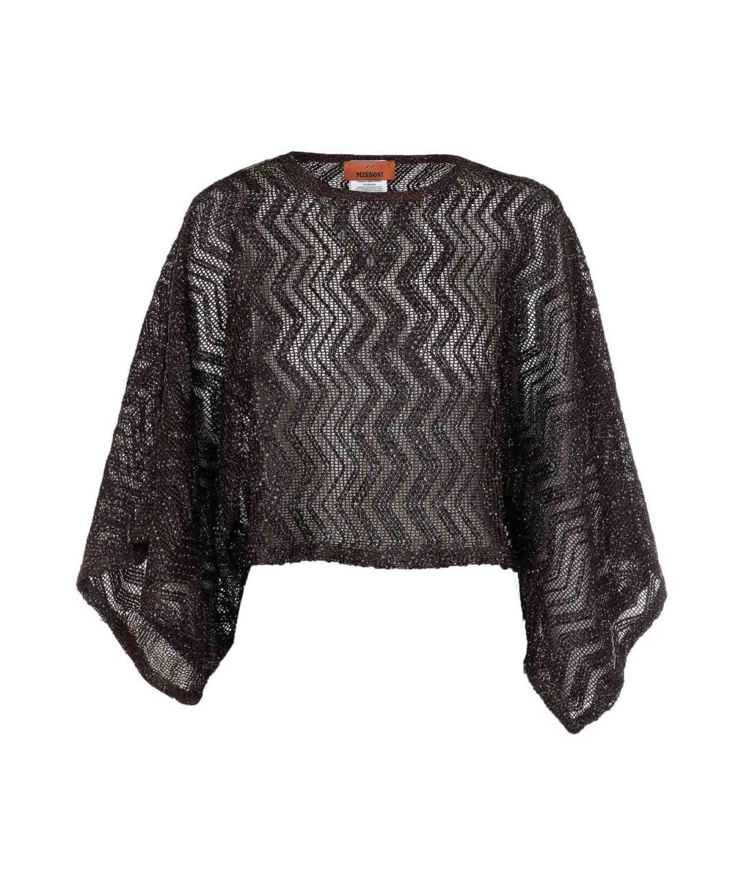 MISSONI Коричневый вискозный джемпер / свитер, фото 1