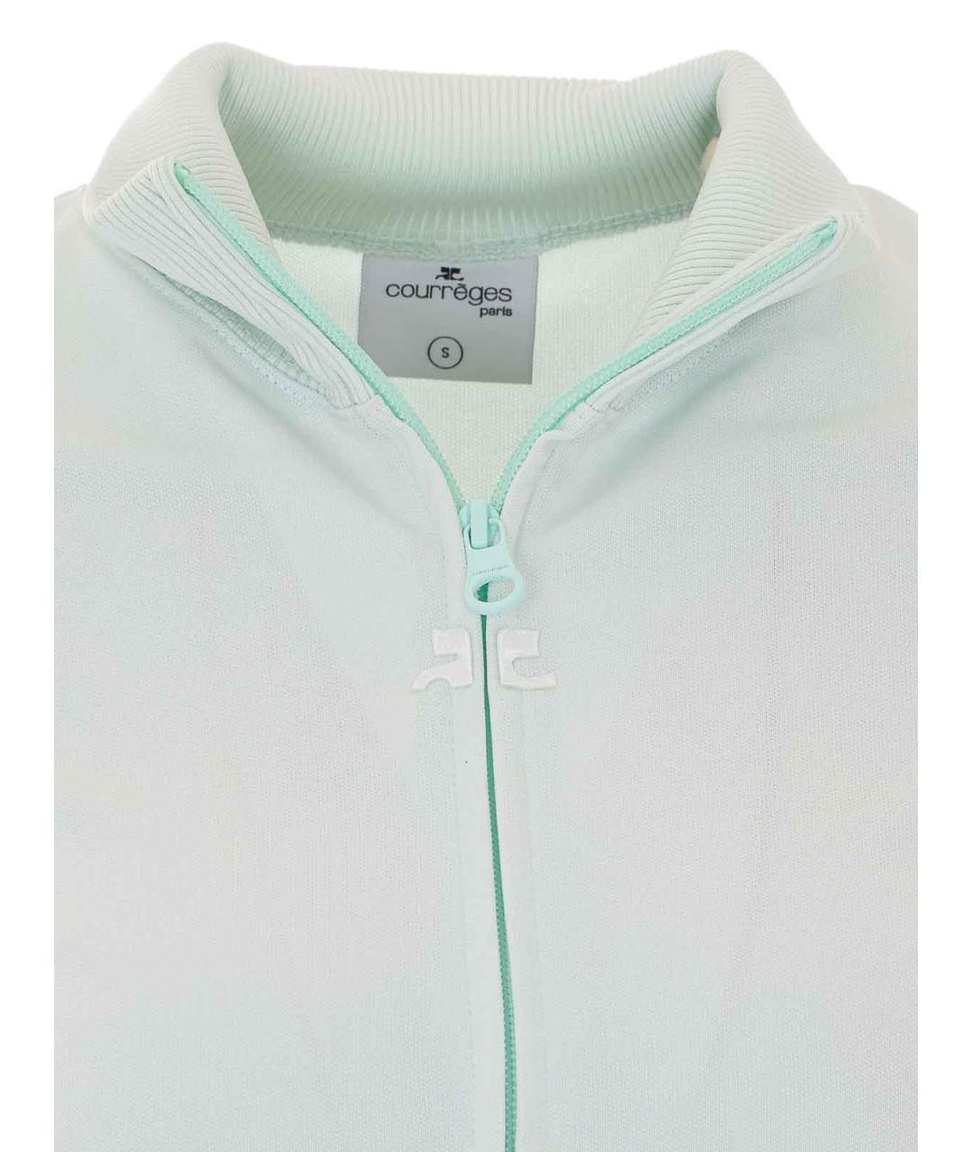COURREGES Зеленая полиэстеровая куртка, фото 4