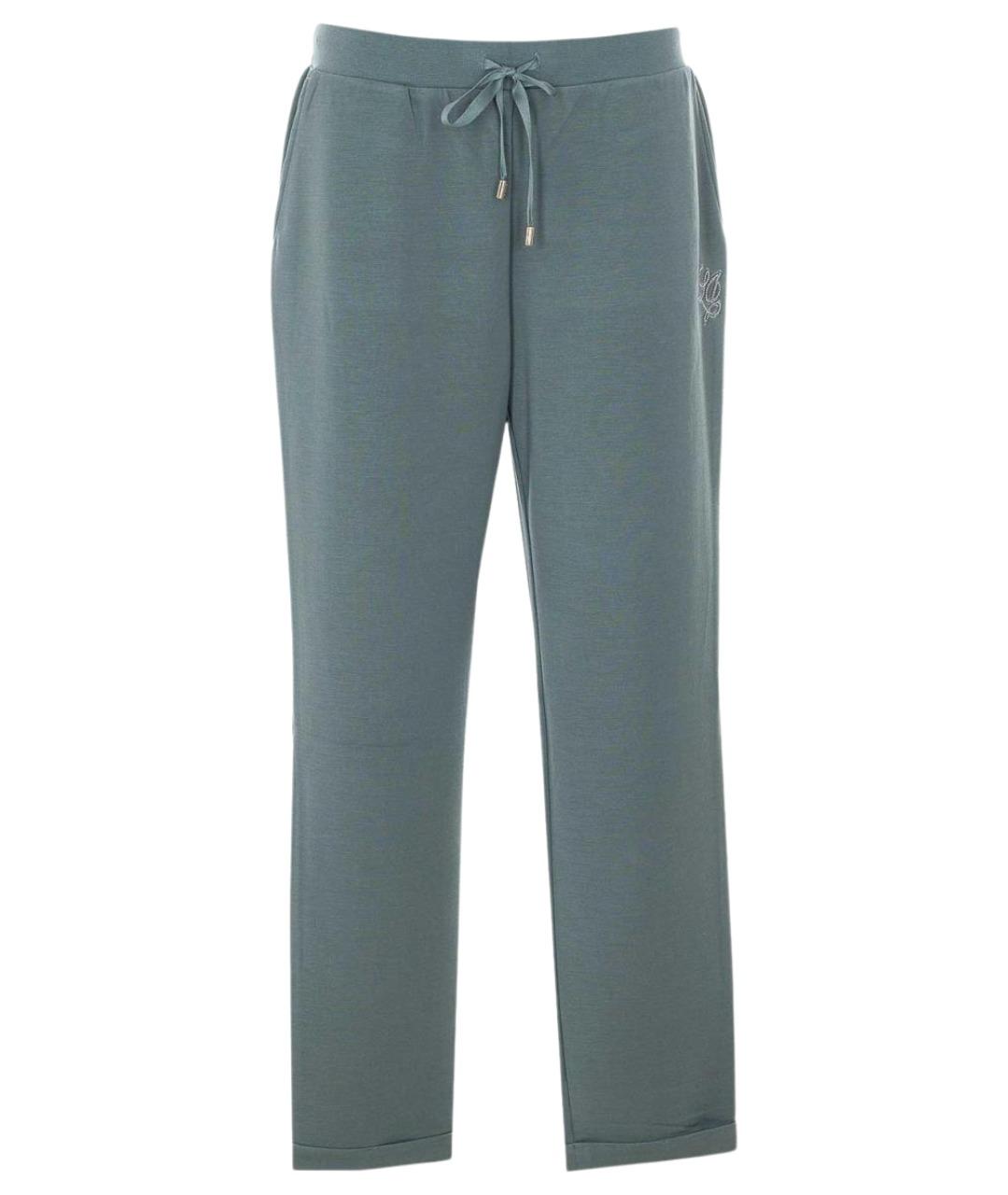 LIU JO Зеленые хлопковые спортивные брюки и шорты, фото 1