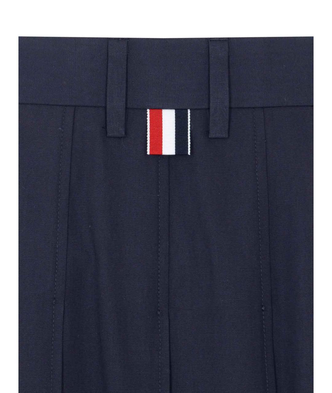 THOM BROWNE Синяя юбка миди, фото 3