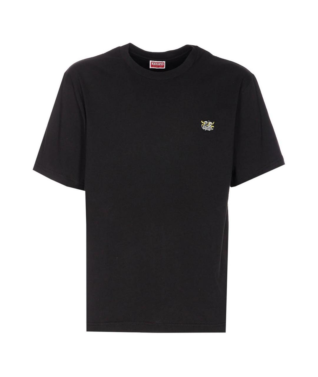 KENZO Черная хлопковая футболка, фото 1