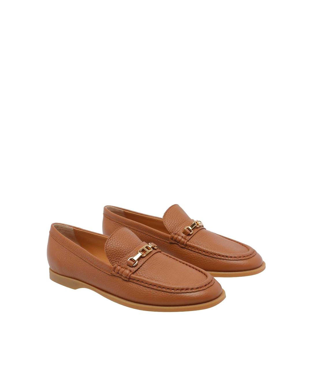 TOD'S Коричневые резиновые лоферы, фото 2
