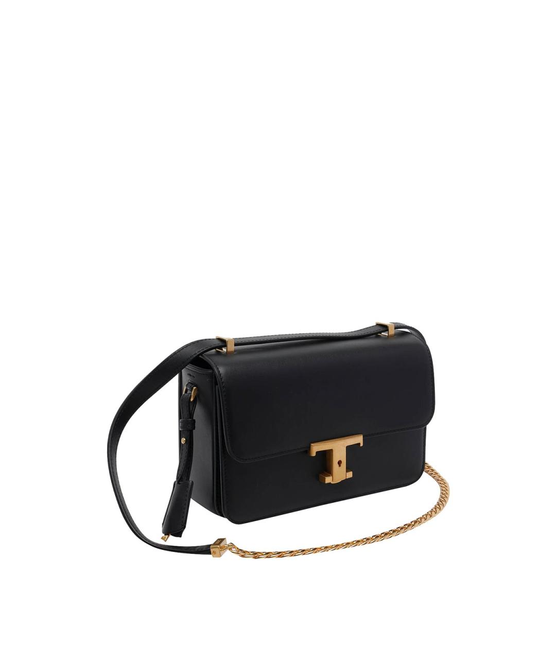 TOD'S Черная кожаная сумка через плечо, фото 2