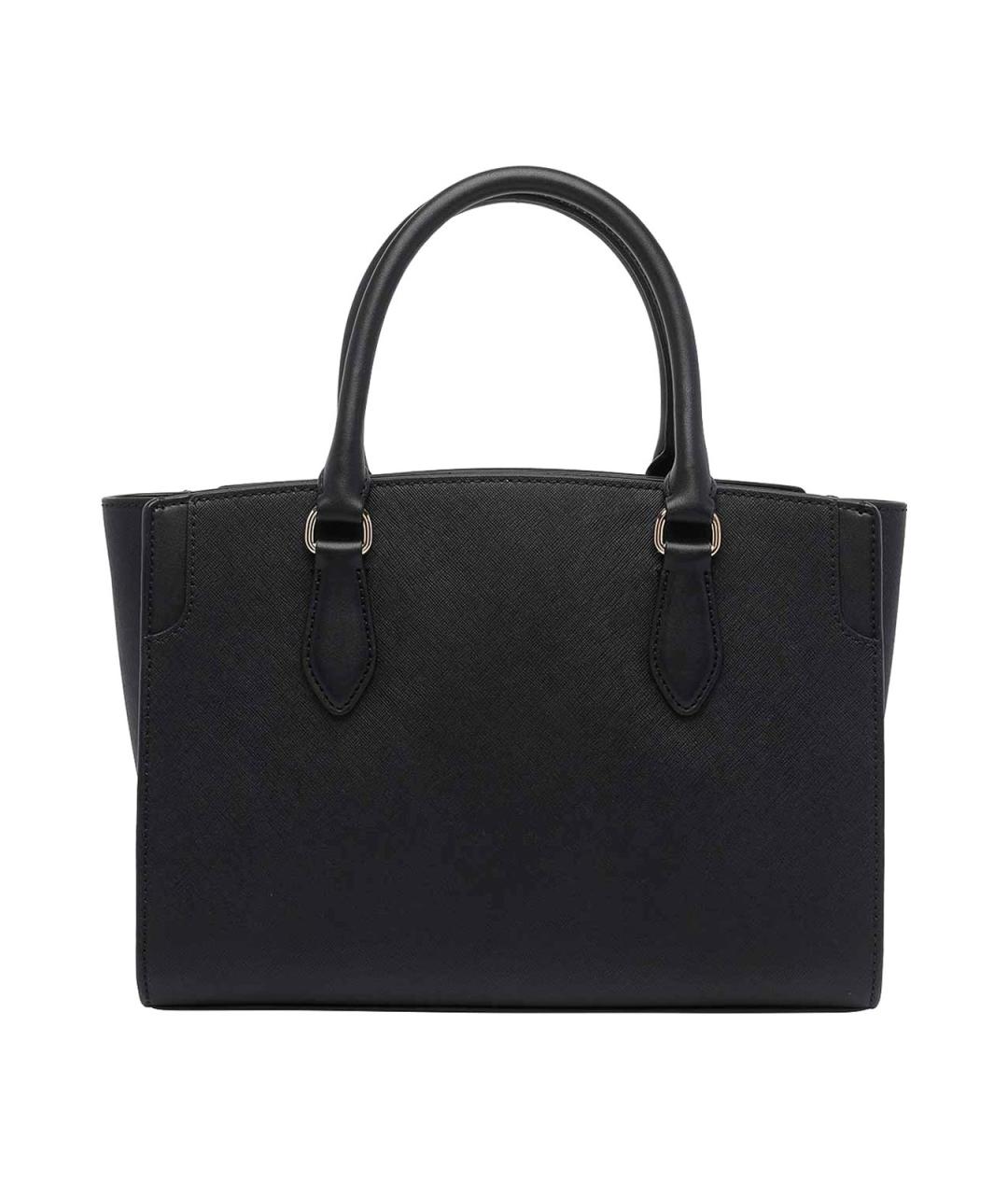 MICHAEL MICHAEL KORS Черная кожаная сумка через плечо, фото 3