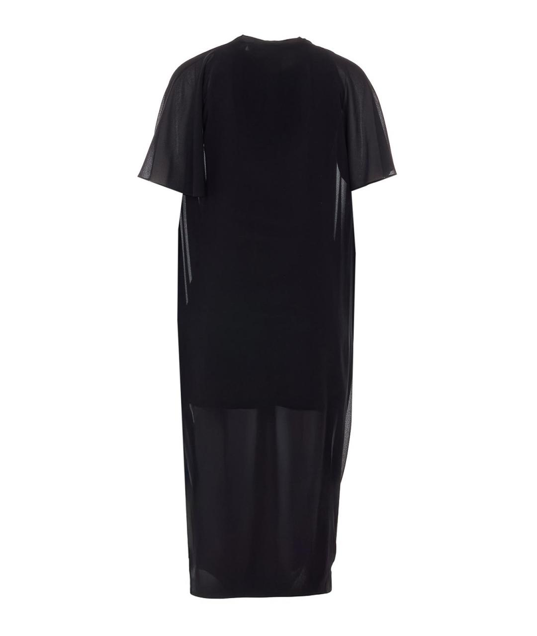 MM6 MAISON MARGIELA Черное полиэстеровое повседневное платье, фото 2