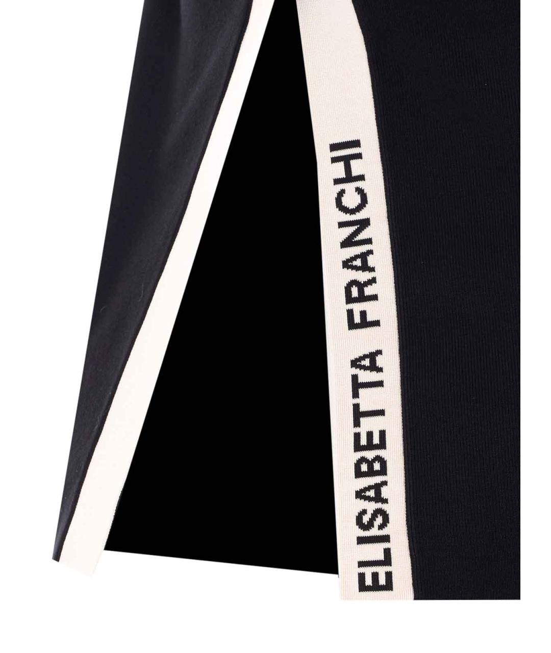 ELISABETTA FRANCHI Черная вискозная майка, фото 3
