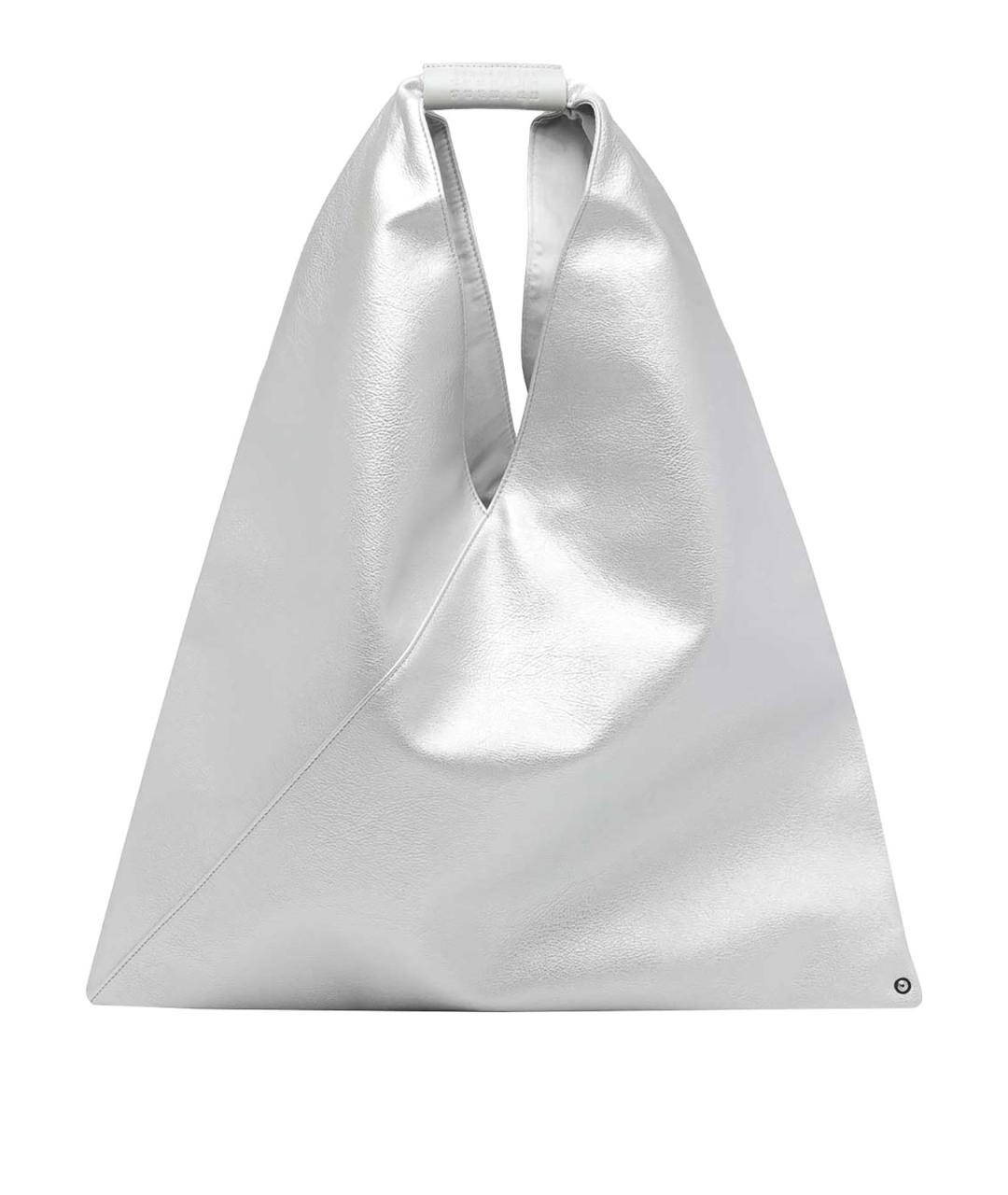 MM6 MAISON MARGIELA Серебряная синтетическая сумка через плечо, фото 1