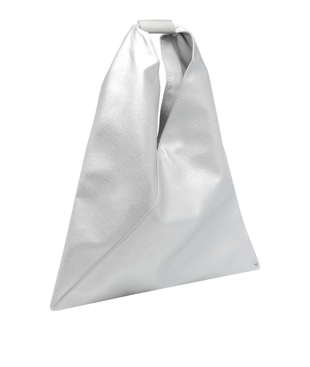 MM6 MAISON MARGIELA Серебряная синтетическая сумка через плечо, фото 2