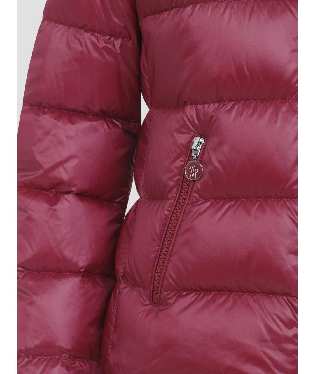 MONCLER Красная полиамидовая куртка, фото 3