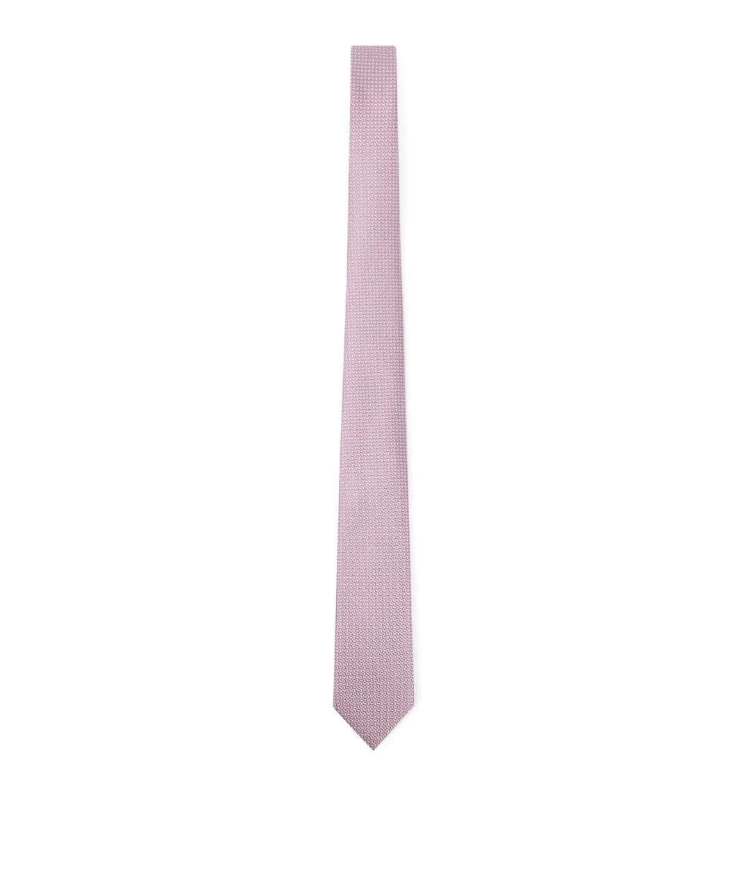 GIORGIO ARMANI Розовый шелковый галстук, фото 1