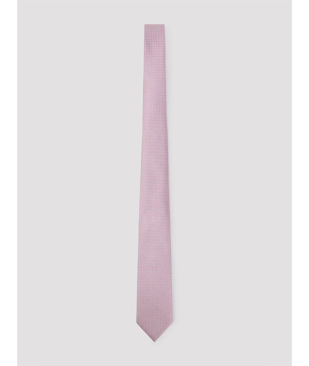 GIORGIO ARMANI Розовый шелковый галстук, фото 3