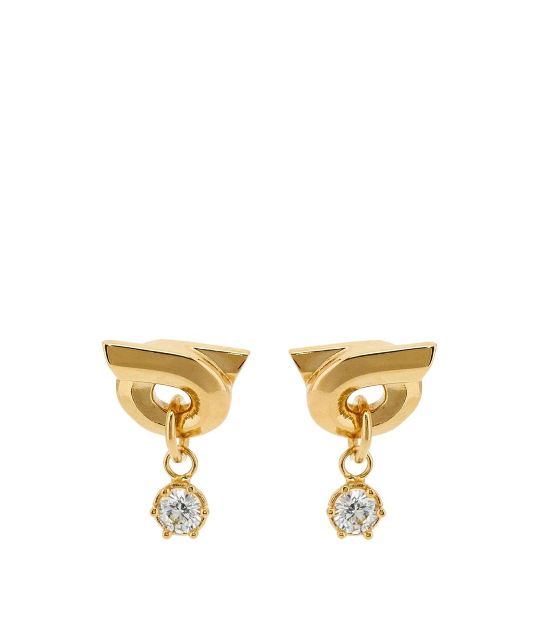 FERRAGAMO Золотые серьги из желтого золота, фото 1