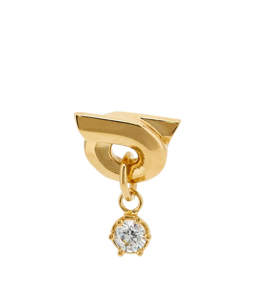 FERRAGAMO Золотые серьги из желтого золота, фото 2