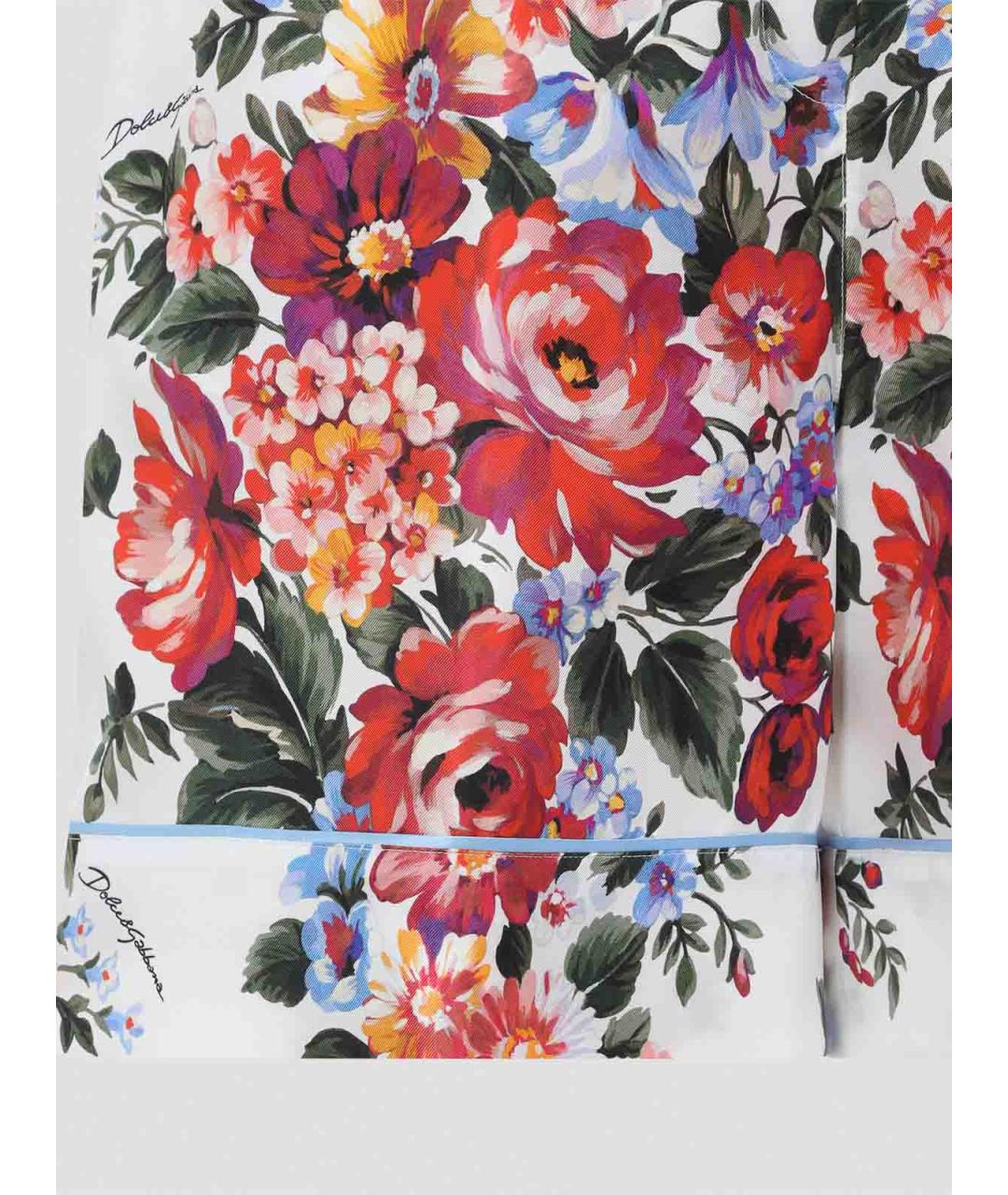 DOLCE&GABBANA Мульти шелковые шорты, фото 3