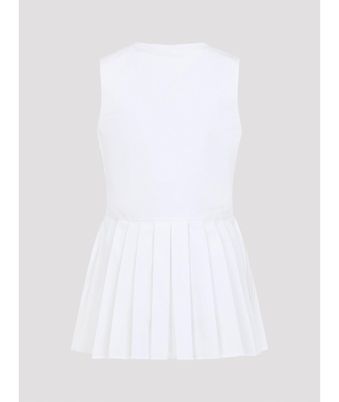 JIL SANDER Белая хлопковая майка, фото 2