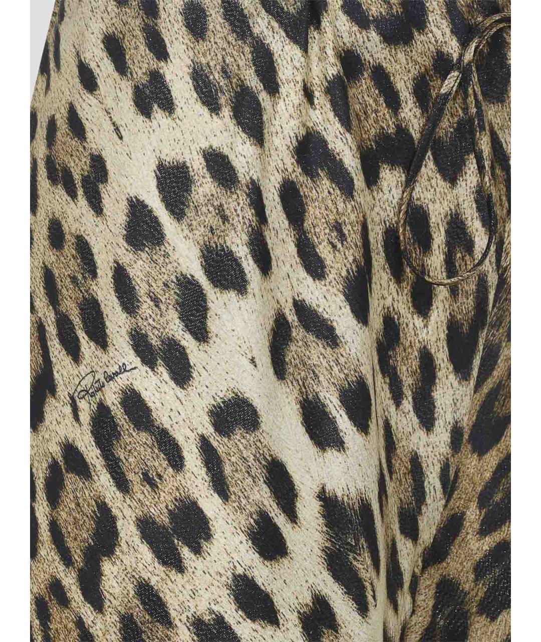 ROBERTO CAVALLI Мульти вискозные брюки широкие, фото 3