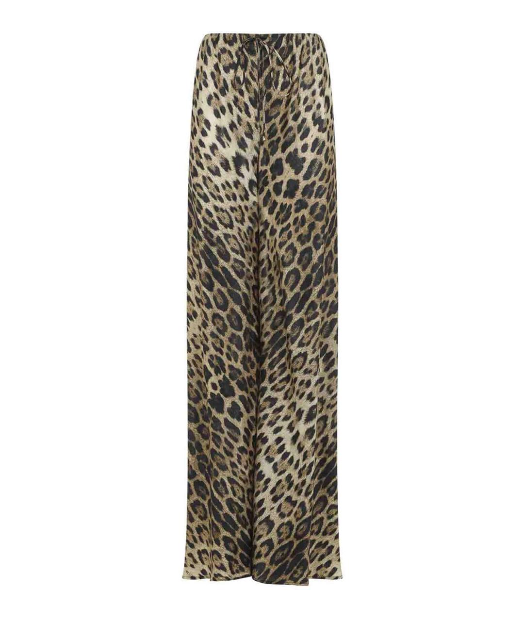 ROBERTO CAVALLI Мульти вискозные брюки широкие, фото 1