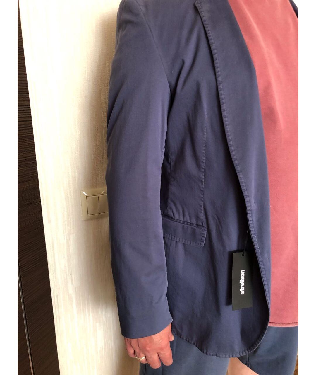 STRELLSON Синий хлопковый пиджак, фото 4