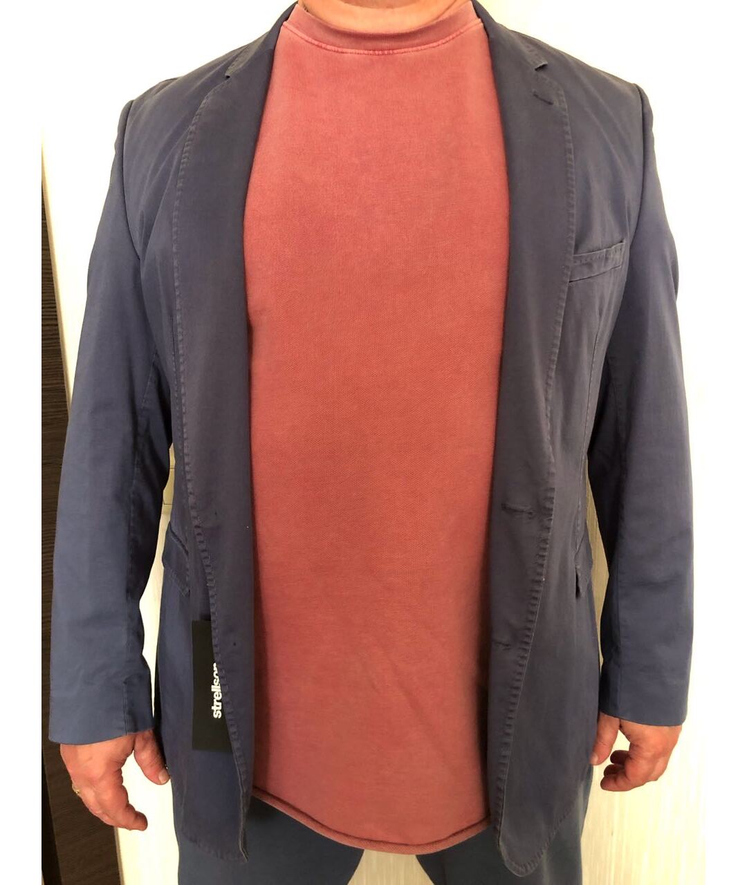 STRELLSON Синий хлопковый пиджак, фото 3