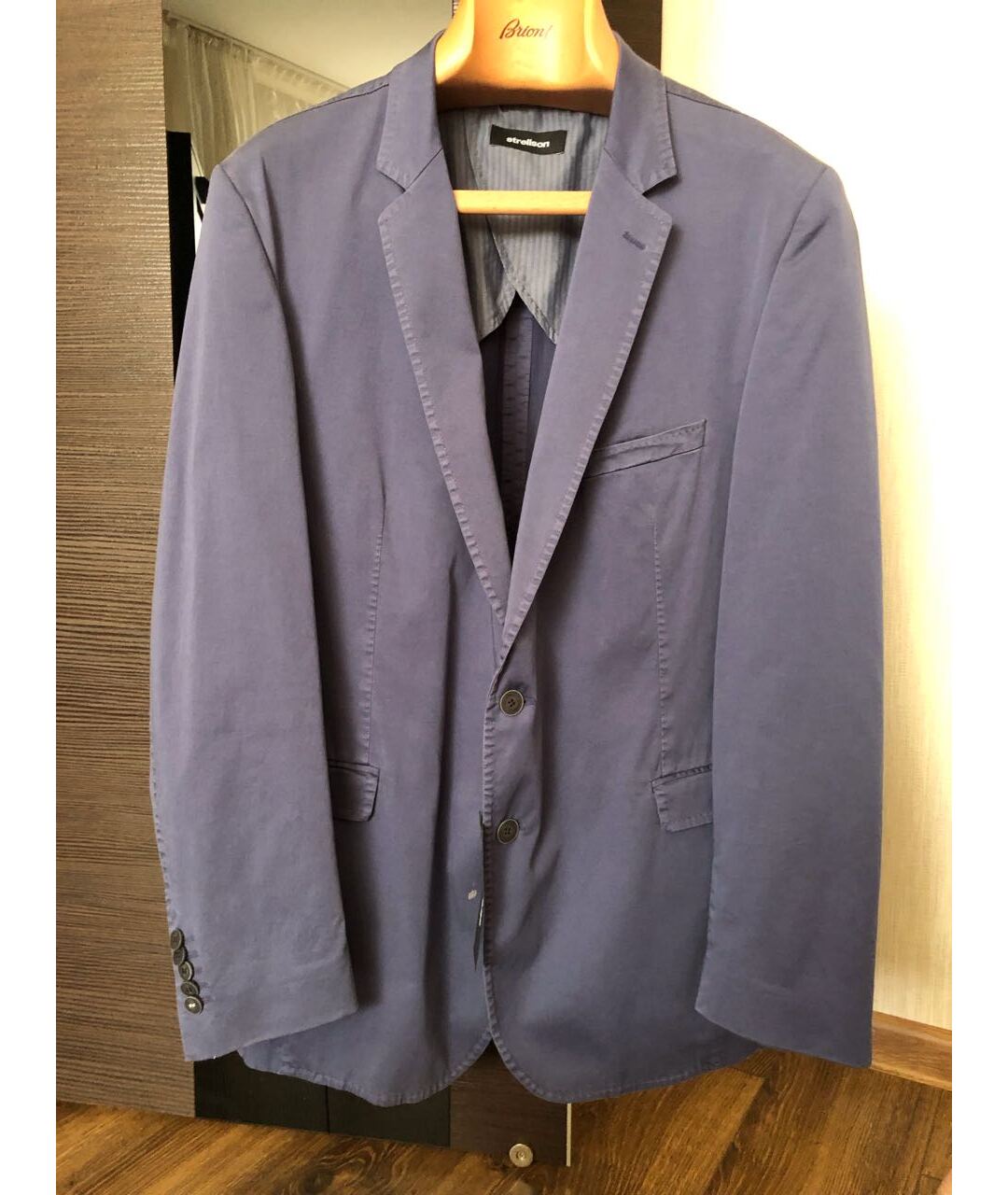 STRELLSON Синий хлопковый пиджак, фото 9