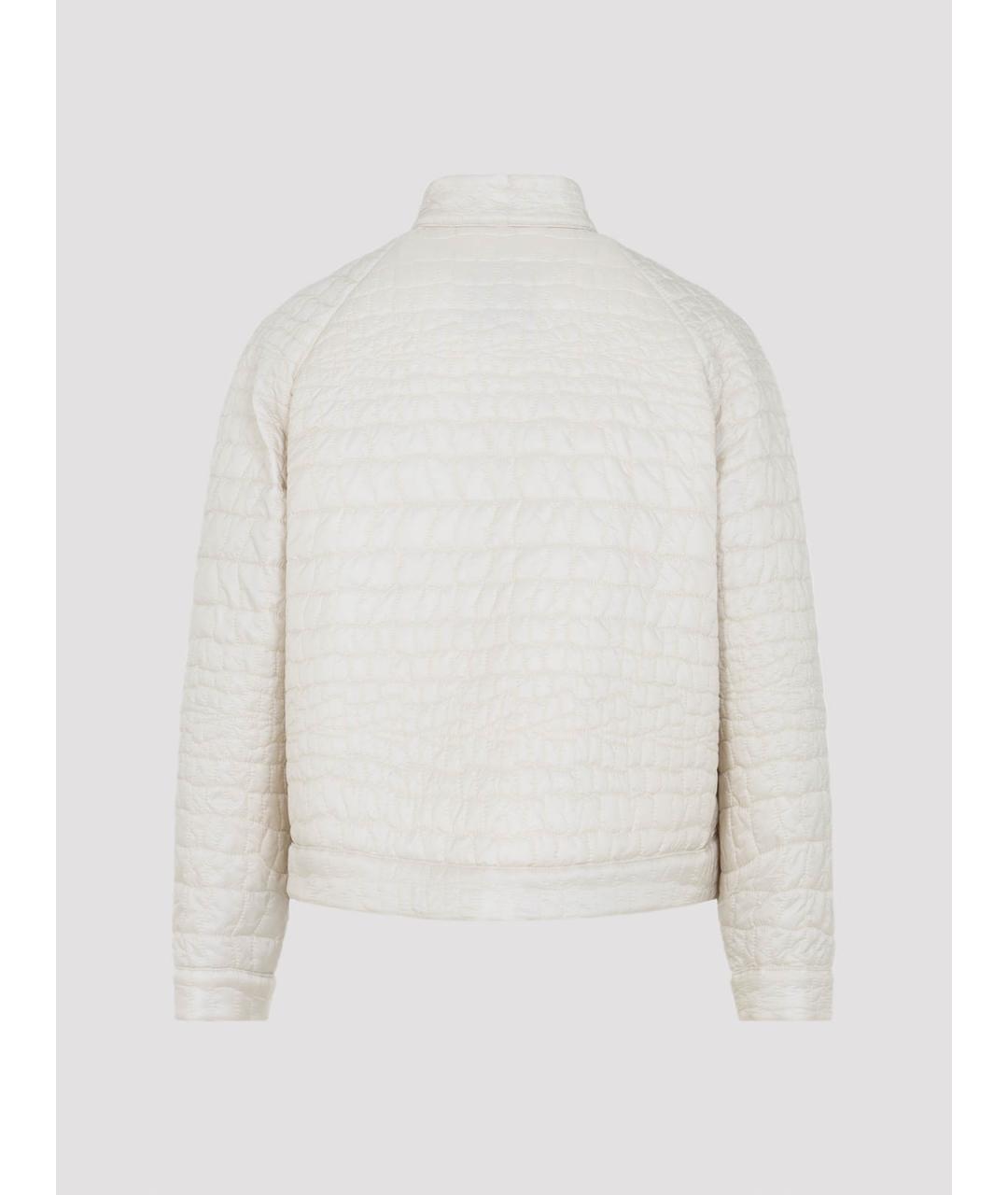 MONCLER Бежевая полиамидовая куртка, фото 2