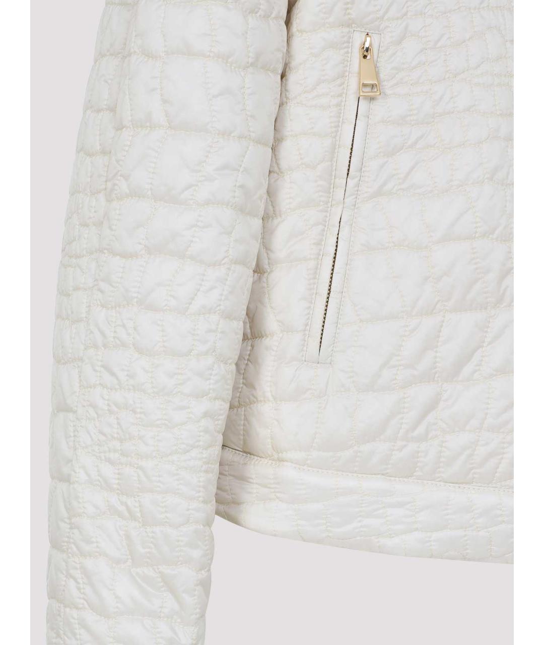 MONCLER Бежевая полиамидовая куртка, фото 4